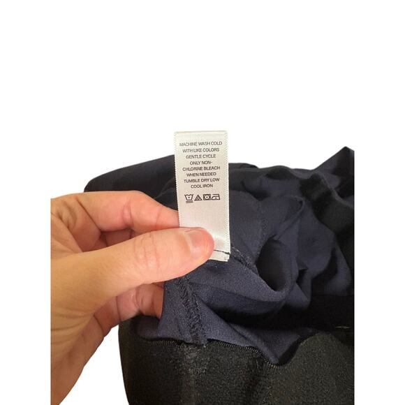 Counterparts Navy Ankle Pull On Pants SZ 16 Straight Leg Neutral Minimalist - Picture 11 of 11